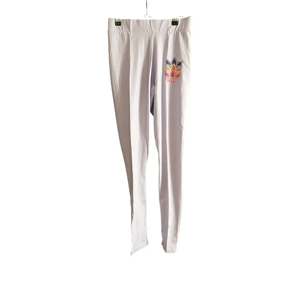Adidas Originals Women's Adicolor Essential Light Purple Leggings Size Small New - Picture 2 of 8